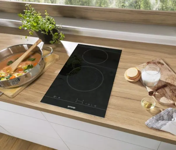 Gorenje ECT322BSC Glaskeramik-Kochfeld – 30 cm Domino-Kochfeld mit TouchControl