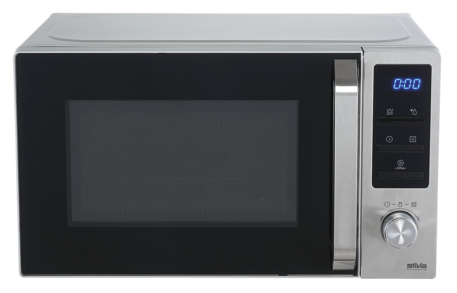 Silva MWG-E20.8 Homeline Stand-Mikrowelle Edelstahl