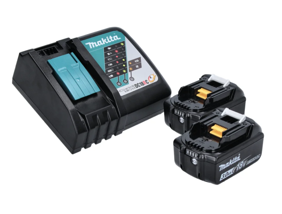 Makita DHR202RFJ Akku Kombihammer 18 V 2,0 J SDS Plus + 2x Akku 3,0 Ah + Ladegerät + Makpac