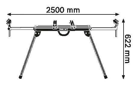 Bosch GTA 2500 Compact (0601B12400) Untergestell