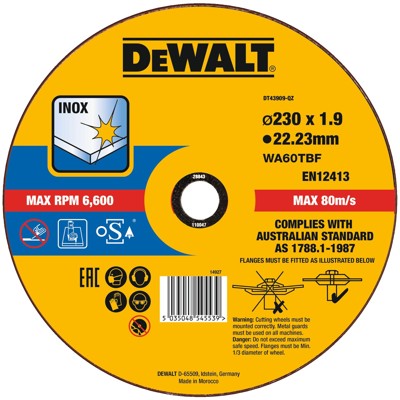 DeWALT DT43909 Tarcza tnąca 230 mm