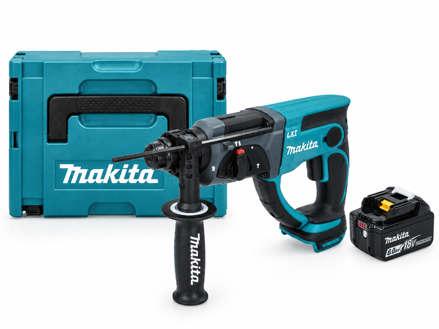 Makita DHR202G1J Akku Kombihammer 18 V 2,0 J SDS Plus + 1x Akku 6,0 Ah + Makpac - ohne Ladegerät