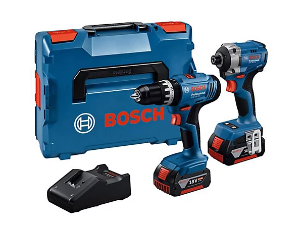 Bosch 0615A5008D (UK Stecker) Professional Twin Pack 18V 2 x 4.0Ah Li-ion BSH615A5008D