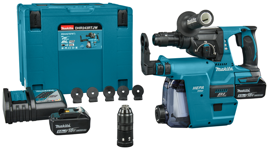 Makita DHR243RTJW Akumulatorowa młotowiertarka LXT
