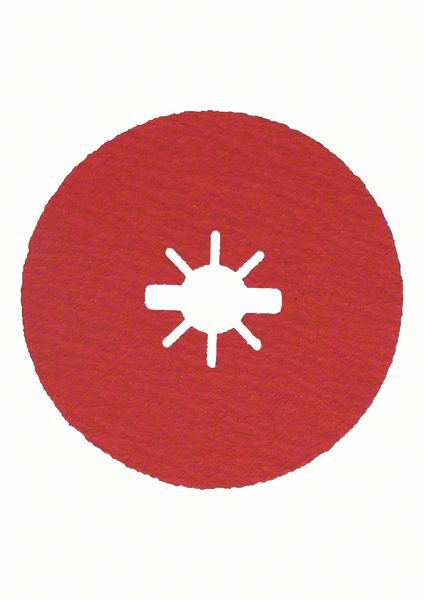 Tarcza fibrowa Bosch Professional X-LOCK, 125 mm, K 80, otwór gwiazdkowy, 5 sztuk