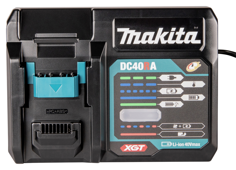 Makita DC40RA XGT 40 V max. szybka ładowarka do akumulatorów (191E07-8)