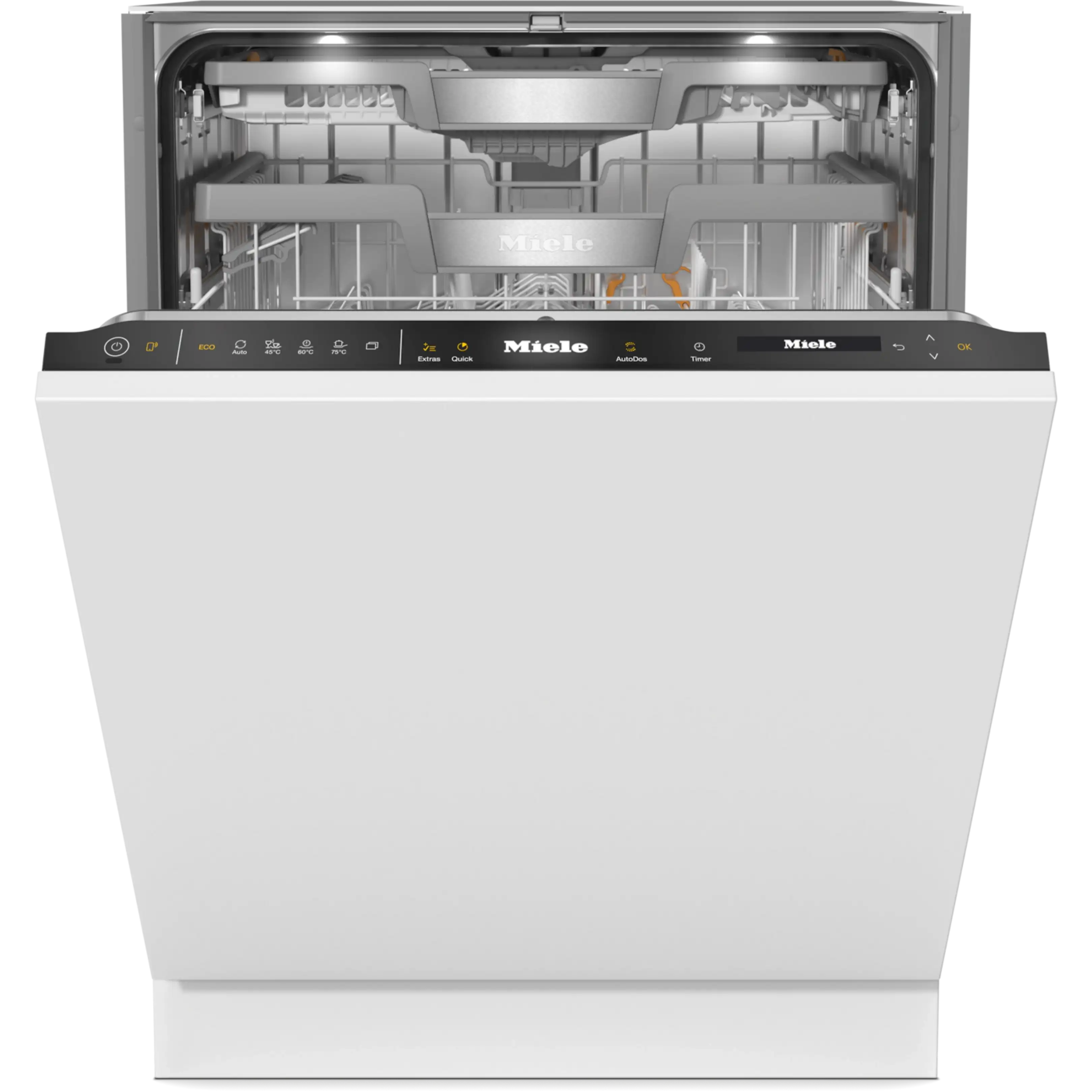 Miele G 7790 SCVi AutoDos K2O w pełni zintegrowana zmywarka do naczyń (60 cm, klasa efektywności energetycznej A, Knock2open, obsydianowa czerń)