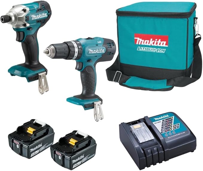 Makita Schlagschrauber-Set 18 V mit Batterien DLX2336X