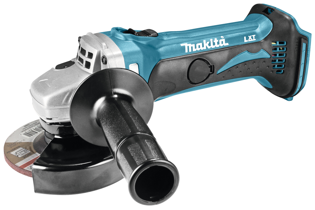Makita DGA452RTJ Akku-Winkelschleiferset mit 2x BL1850B + DC18RC im Makpac