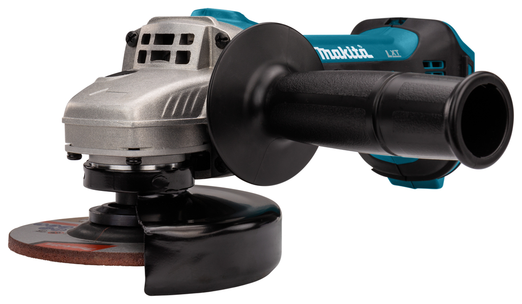 Makita DGA452RTJ Akku-Winkelschleiferset mit 2x BL1850B + DC18RC im Makpac