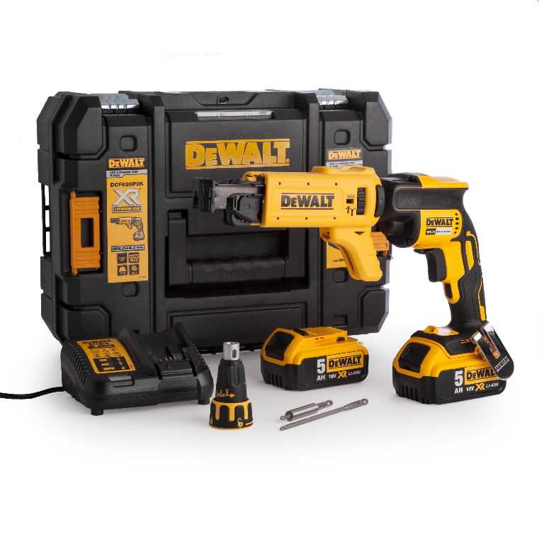 Dewalt DCF620P2K-QW Akku-Schnellbauschr.-Set, 18V / 5,0Ah
