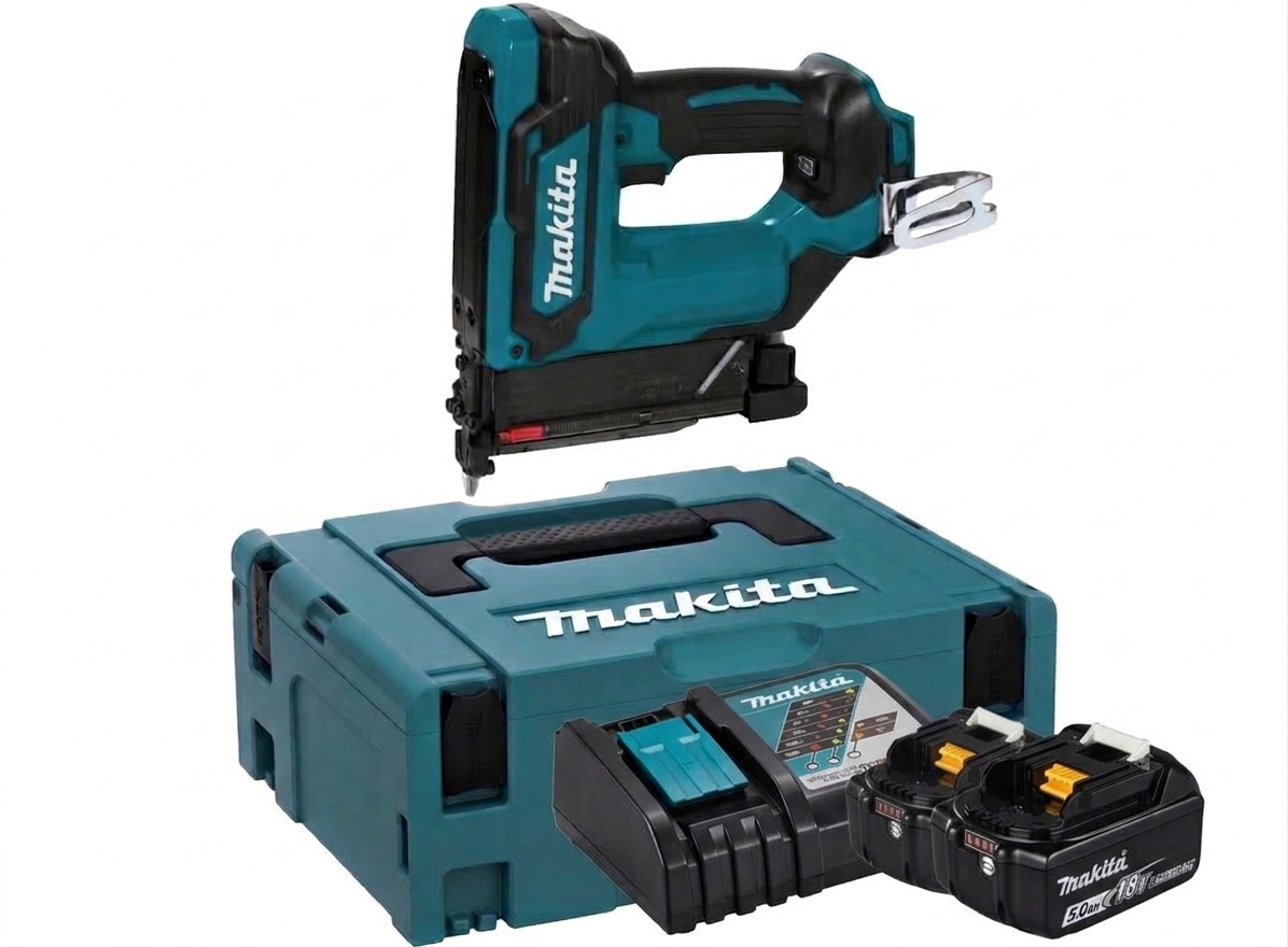 Makita DPT353RGJ Akku Stiftnagler 18 V 15 - 35 mm + 2x Akku 6,0 Ah + Ladegerät + Makpac