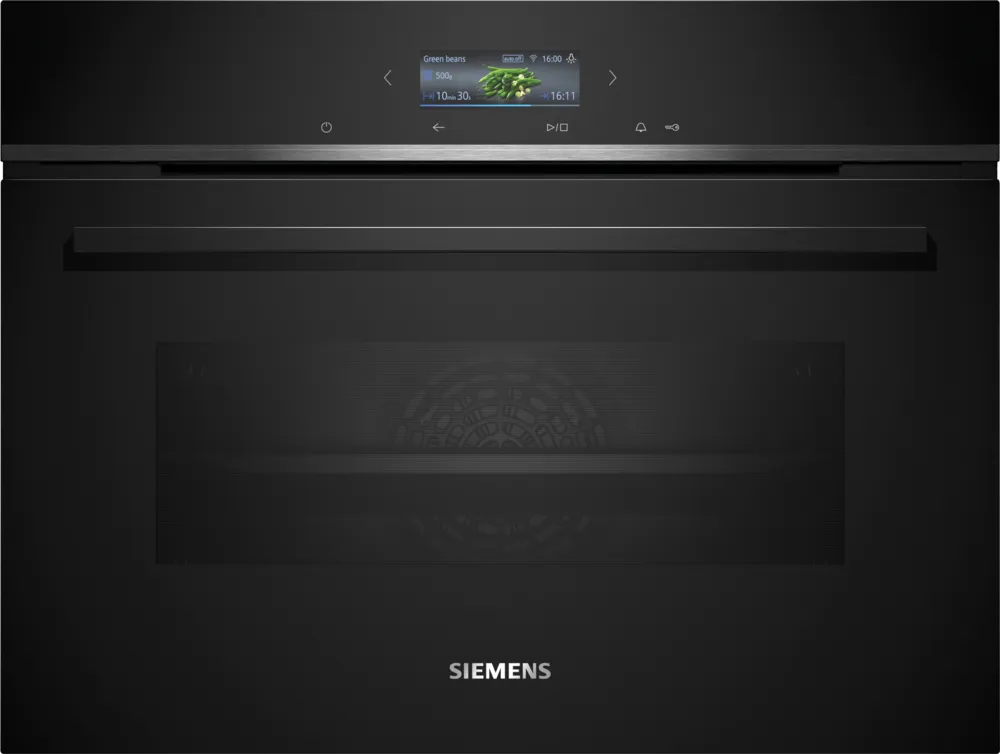 iQ700 Einbau-Kompaktbackofen 60 x 45 cm Schwarz, Edelstahl CB734G1B1