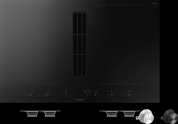 Gaggenau CV482105 Seria 400 Płyta indukcyjna z funkcją flex i zintegrowanym systemem wentylacyjnym 80 CM